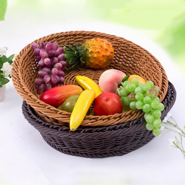 플라스틱 라탄 소쿠리 바게트 바구니 과일 쿠키 과자 라틴 바구니