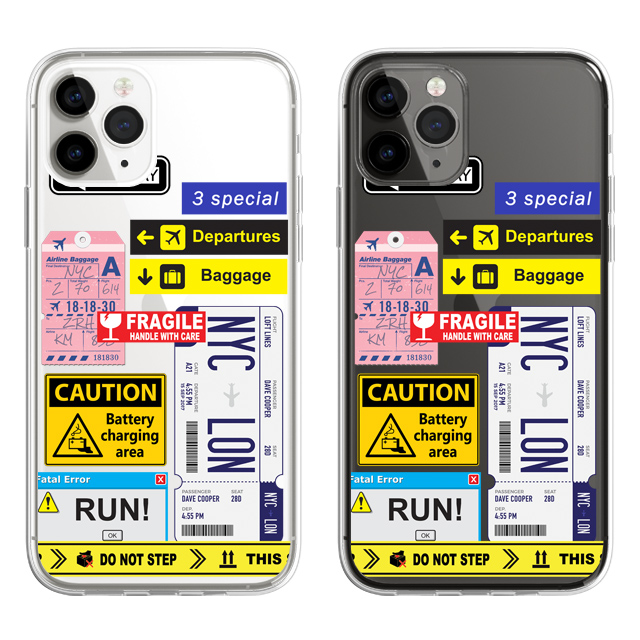 라벨 패치 스티커 투명 젤리 케이스 - 상품 이미지