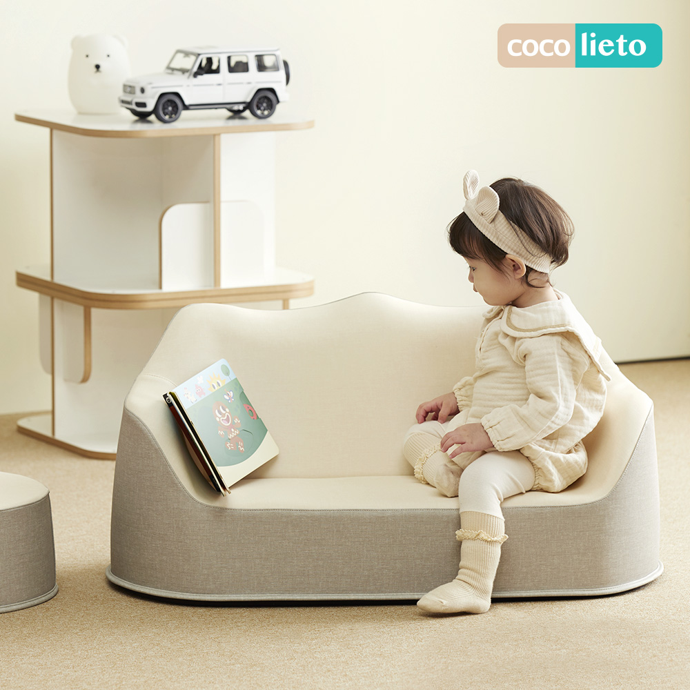 코코 리에또 포유모던 유아소파 2인용 친환경소재 아기쇼파