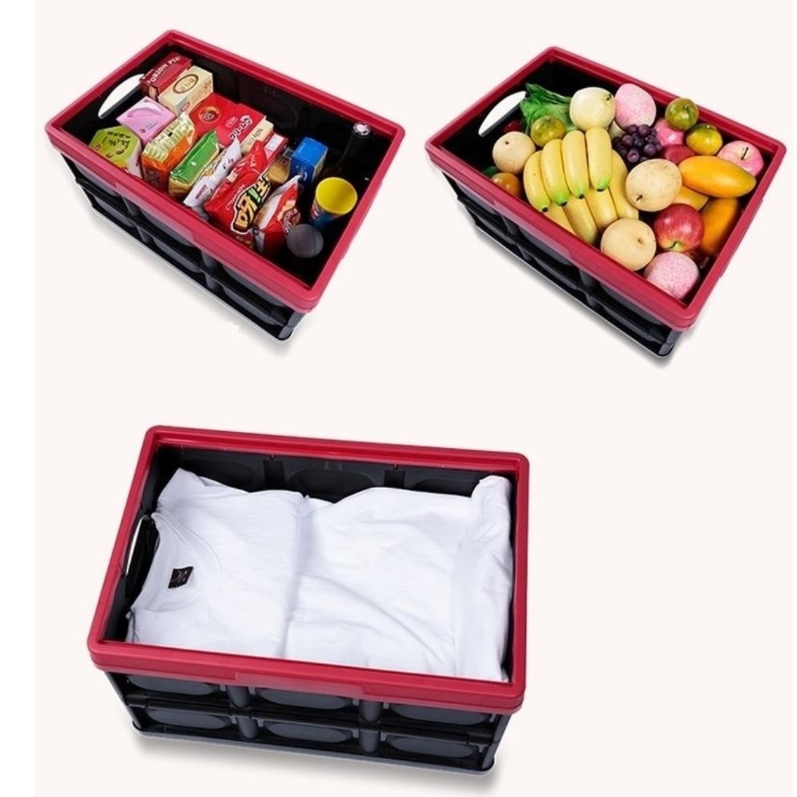 캠핑용 박스 폴딩 박스 중형 카고 박스 테이블 캠핑 정리함