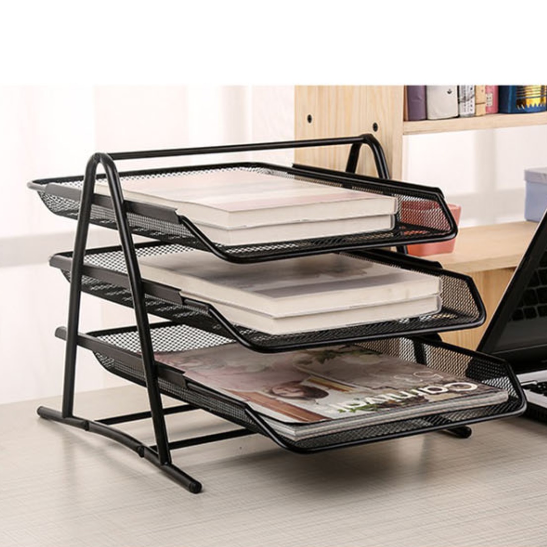 지류함 좁은 공간 수납장 작은 서랍장 책상 위 수납장