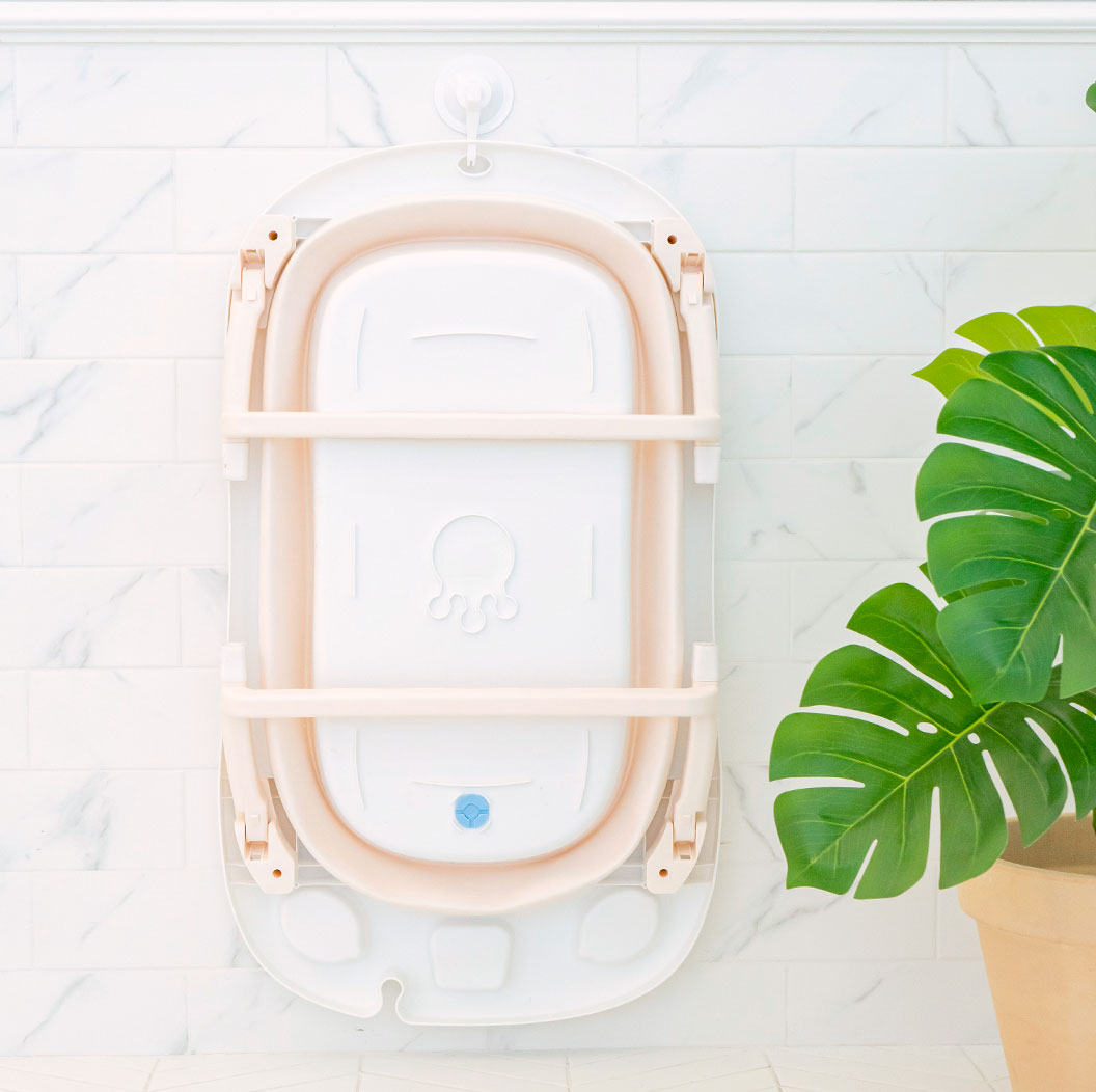 펫트리움 강아지 고양이 접이식 욕조 베이지 애견 목욕