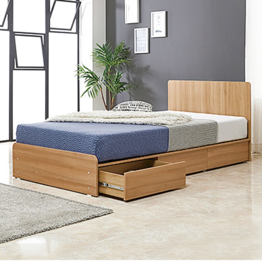 높은 침대 아이방 수납 침대 호텔식 서랍형 침대 프레임