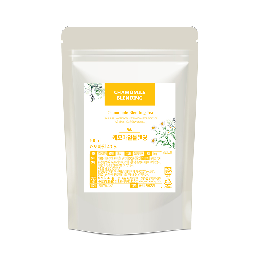 [녹차원] 로즈힙이 들어간 캐모마일블렌딩 100g (원물타입)