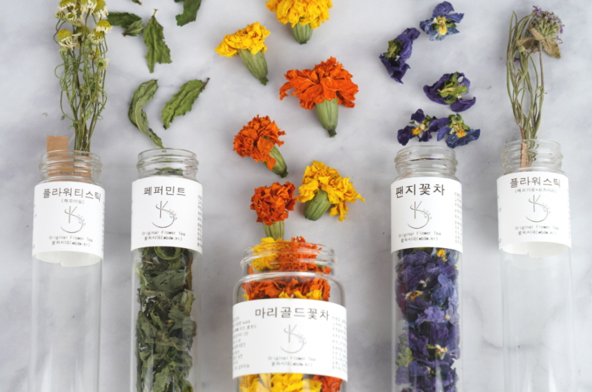 꽃차시대 오리지날 꽃차 세트 3종(기념일,답례품선물) - 메인 이미지