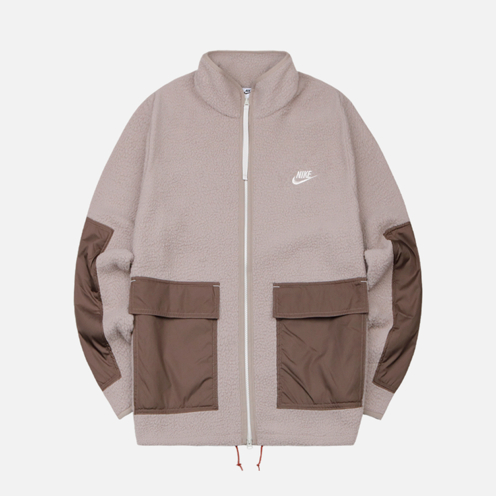 나이키 NSW 에센셜+ 셰르파 플리스 양털 자켓 DD5022-087