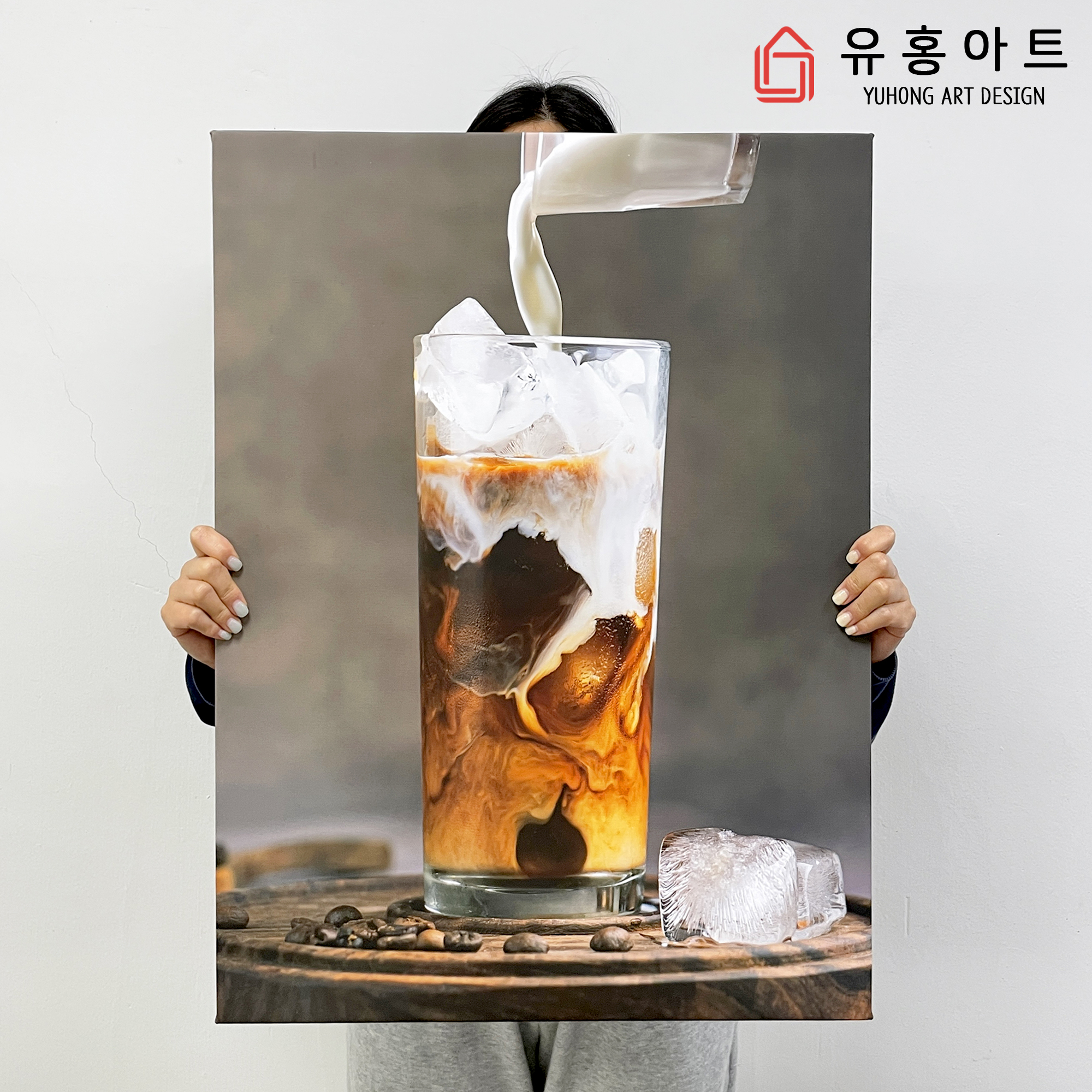 커피 그림 캔버스 액자 원두 카페 사진 포스터 A4 - 상세 이미지 4