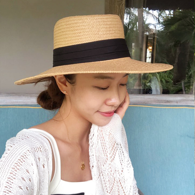 남녀공용 라탄 비치 왕골 챙넓은모자 밀짚모자 여성 여름모자 휴양지 바캉스 여행 라피아햇