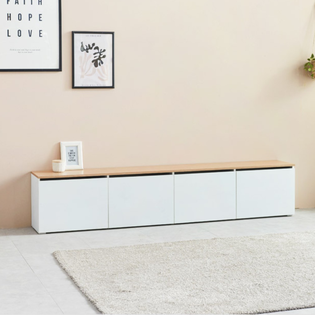 75인치 티비장 65인치 와이드 거실장 낮은 티비 거실 서랍장