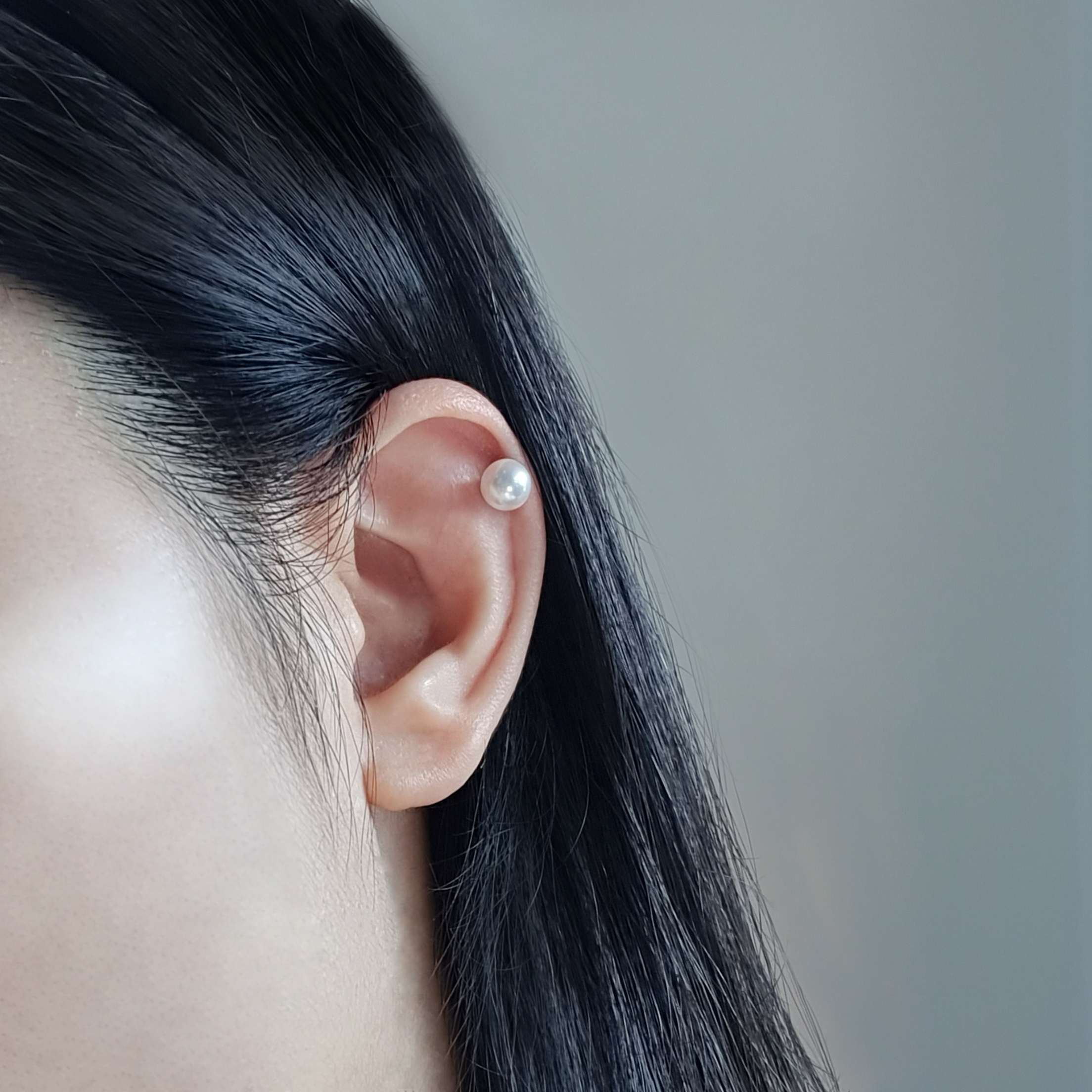 에비뉴다이아몬드 14K 18K 아코야 해수 진주 피어싱