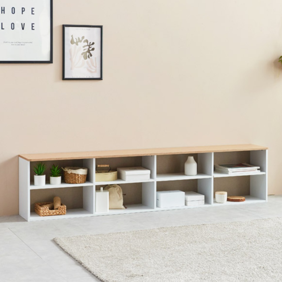 와이드 거실장 75인치 티비장 65인치 낮은 티비 거실 서랍장