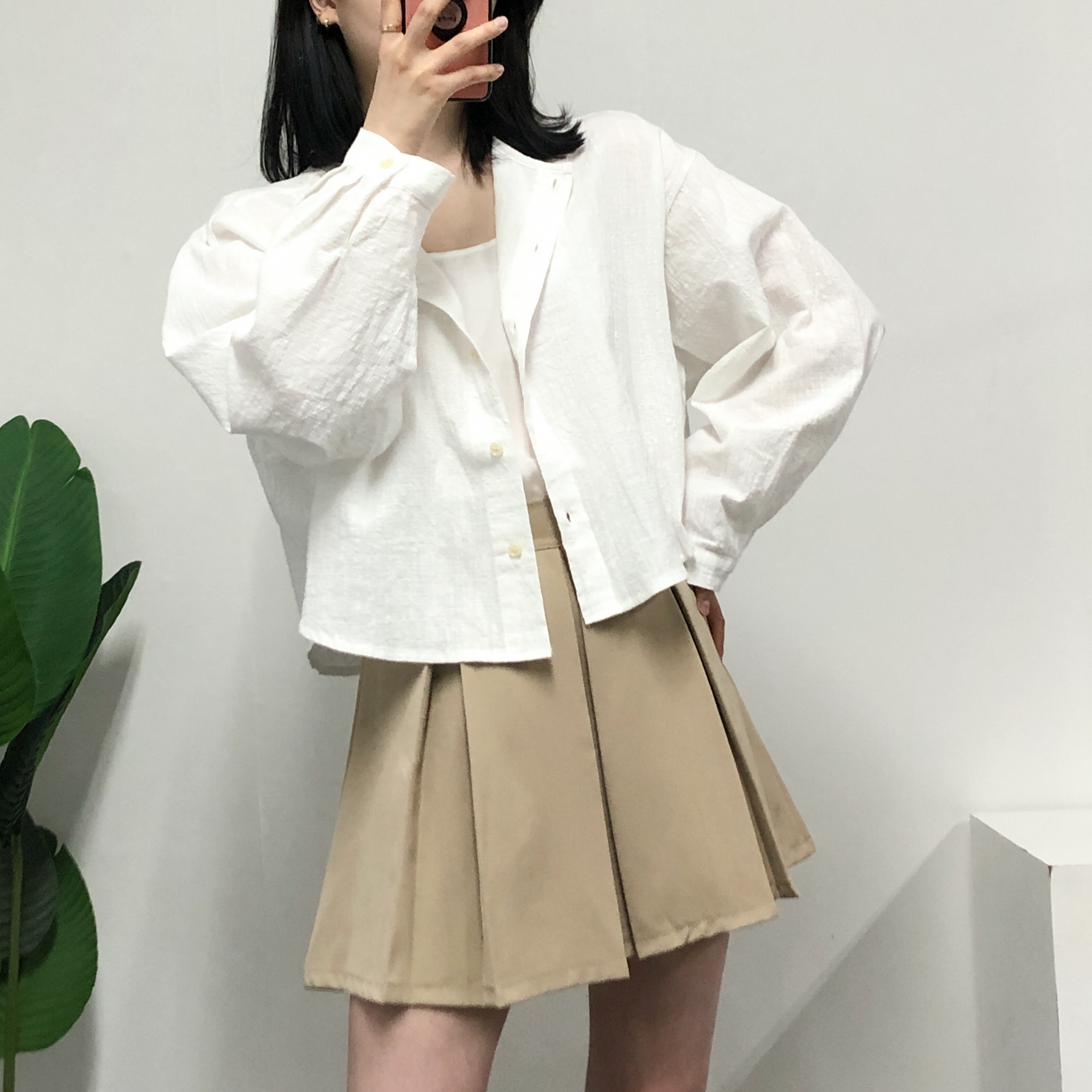 소브 노카라 내추럴핏 버튼 셔츠 - 상세 이미지 5