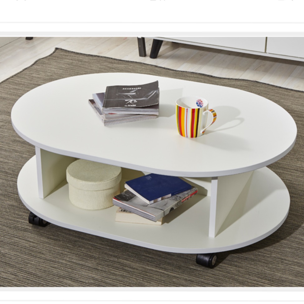 이동식 티테이블 바퀴 달린 테이블 쇼파 이동형 타원형 테이블