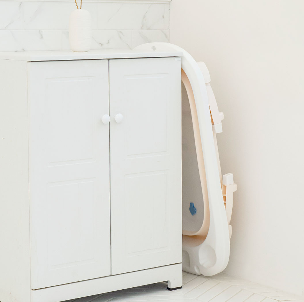 펫트리움 강아지 고양이 접이식 욕조 베이지 애견 목욕