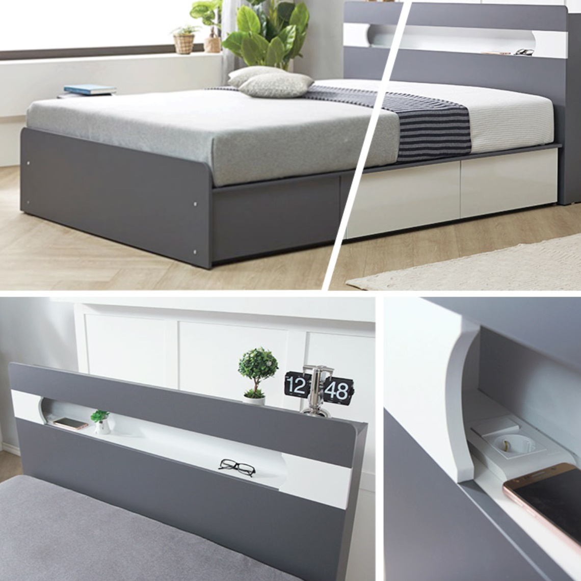 아이방 고등학생 저상형 수납 침대 서랍형침대프레임