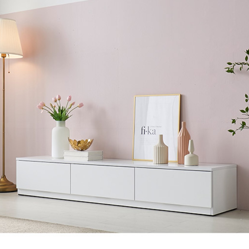 75인치 티비장 65인치 낮은 티비 거실 서랍장 와이드 거실장