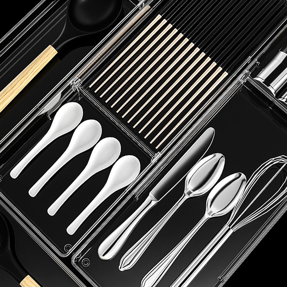 모듈 싱크대 수저정리함 서랍 수저보관함 숟가락통 조리도구통 10X41X5.2cm