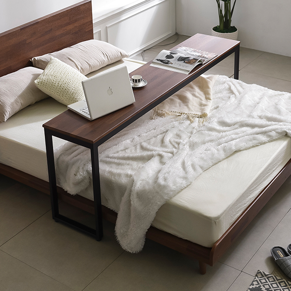 [삼익가구]멀바우 다용도 베드테이블(퀸)