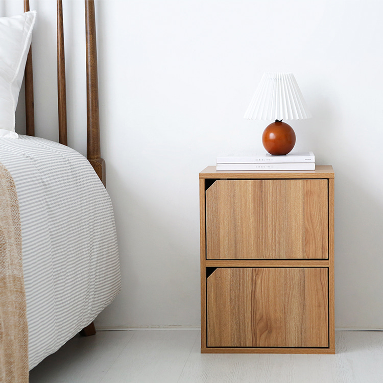 숄리드 2문 수납장 BXM4936 365x290x490mm, 2단, 캄포어베니어 5915.4411 - 상세 이미지 2
