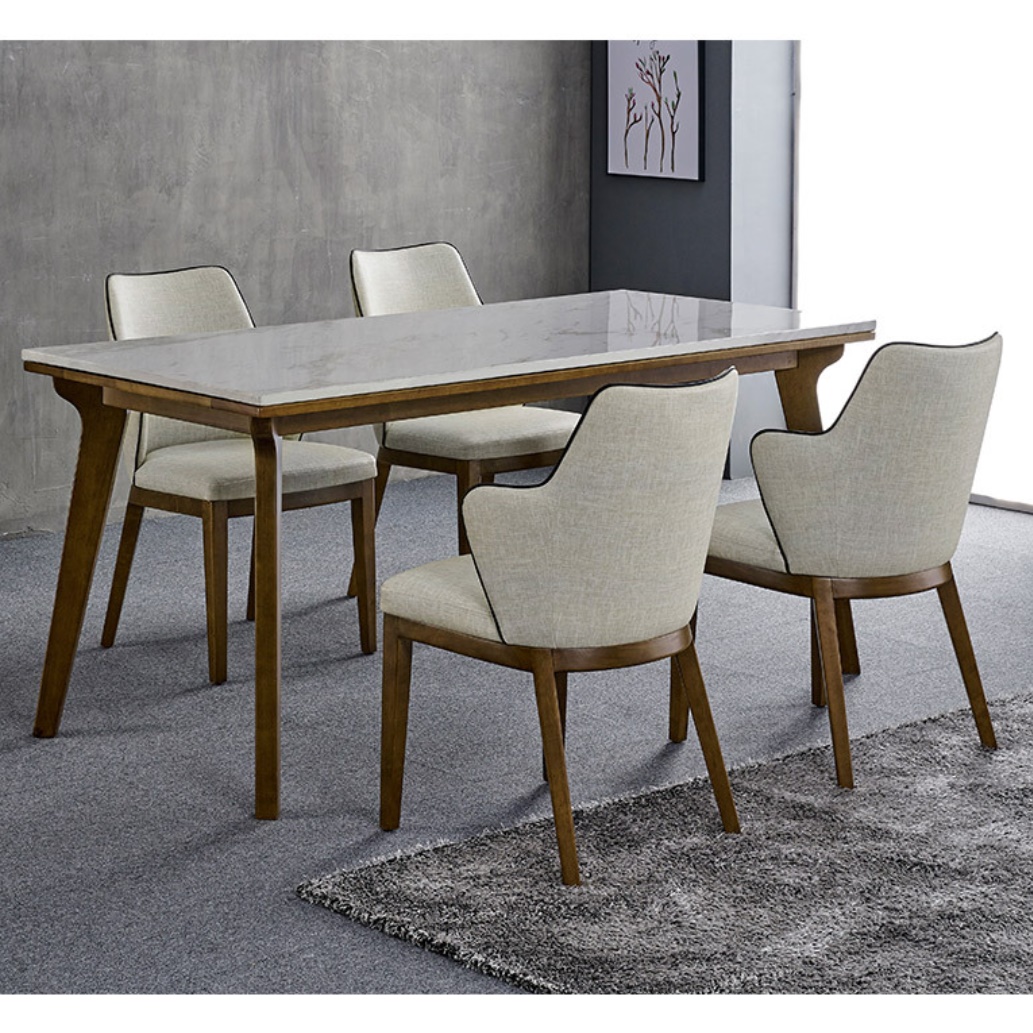 원목 엔틱 4인용 식탁 세트 통 세라믹 식탁 벤치 의자