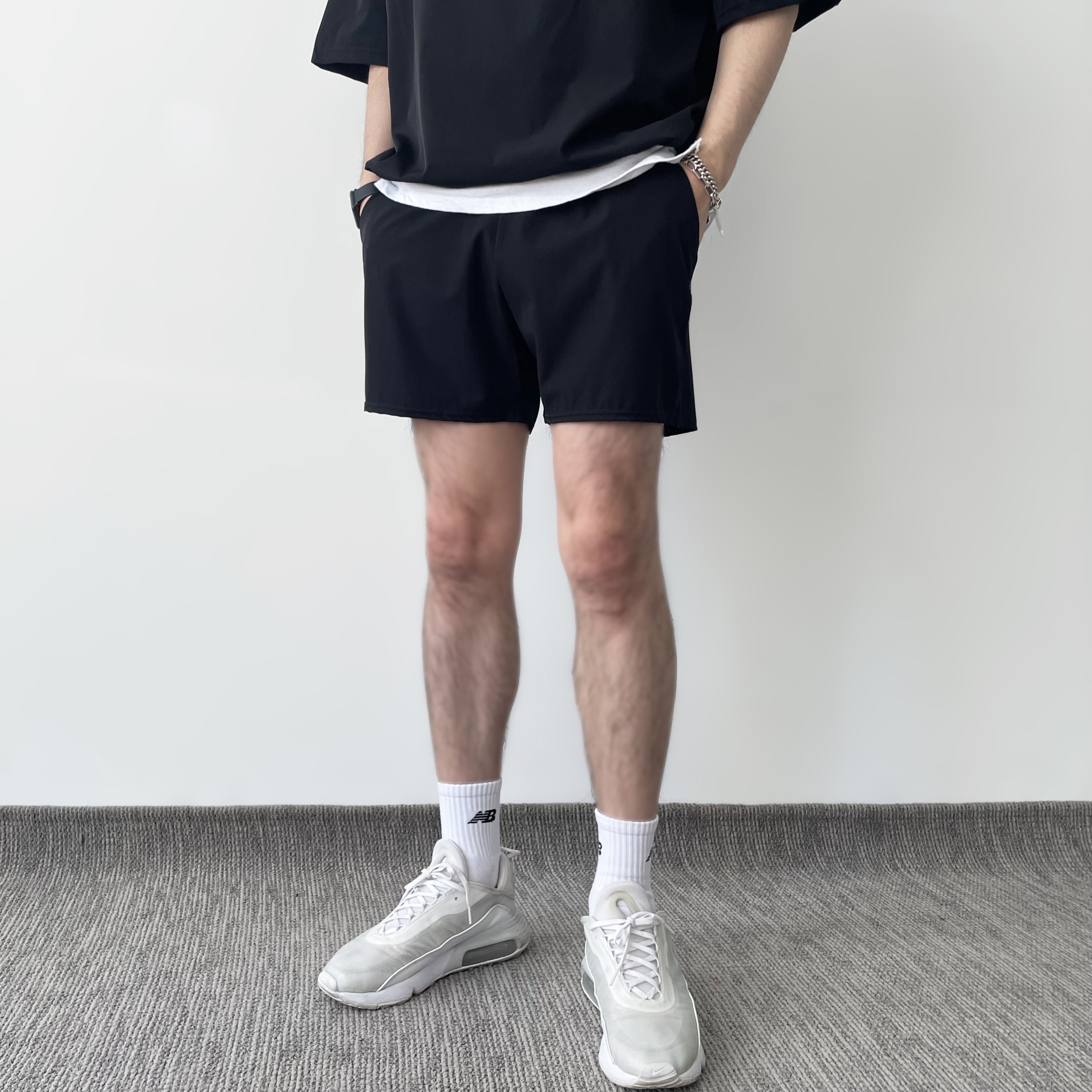 1+1 남자3부반바지 체육복반바지 짐웨어 - 상세 이미지 2