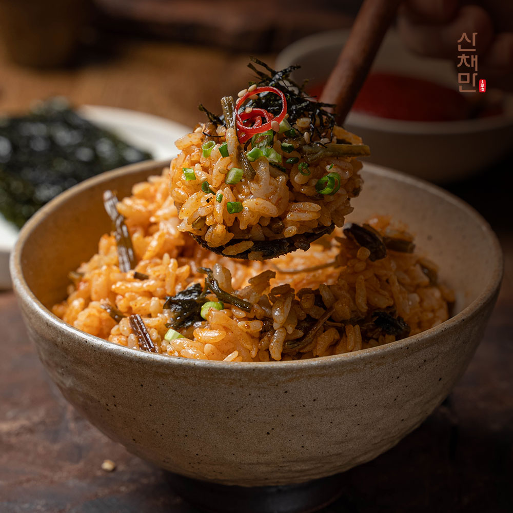 곤드레 고소 약간매운 산채 나물 매콤 시래기 강된장맛 각2씩봉 8봉 비빔 밥 소스 비벼요 - 상세 이미지 3