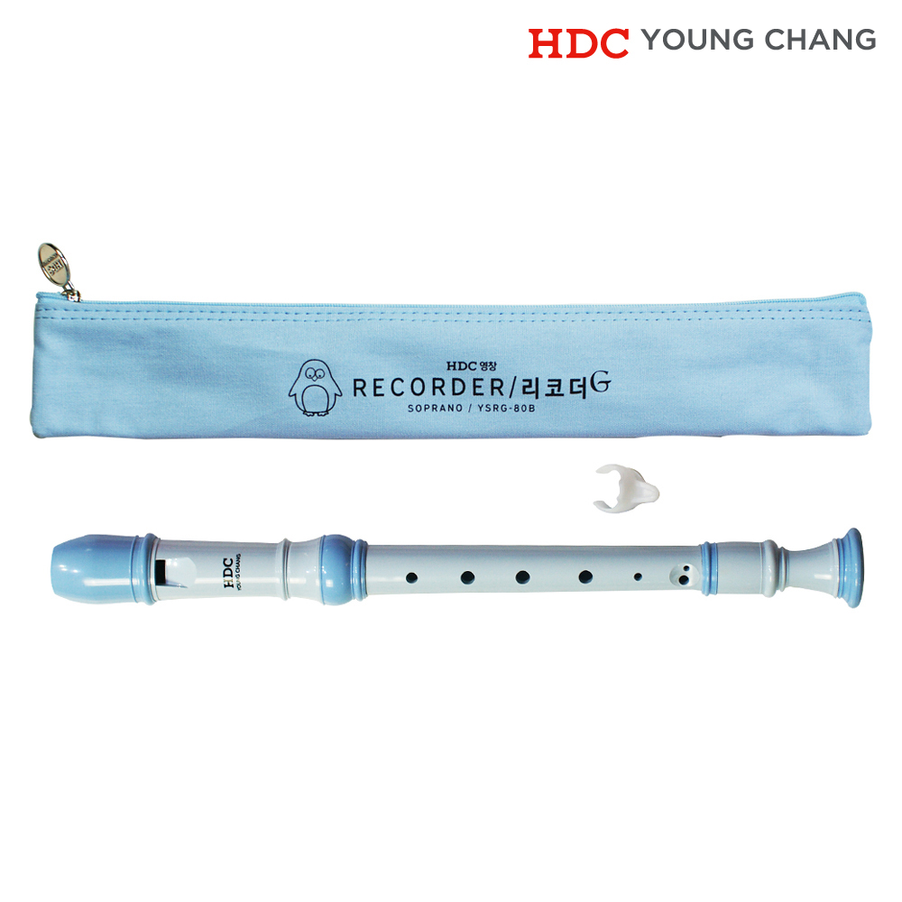 영창 저먼식 소프라노 리코더 YSRG-80B 블루 - 상품 이미지