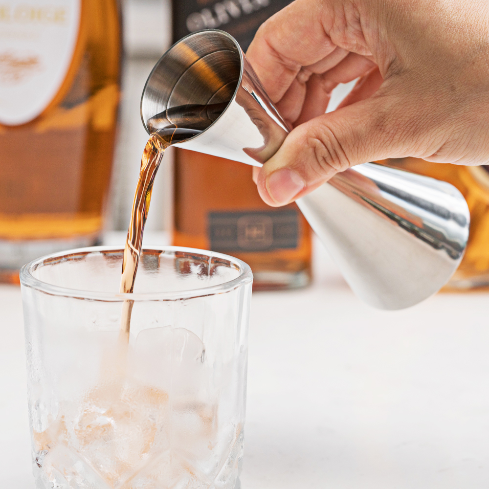 칼딘 홈텐딩 지거 칵테일 계량컵 눈금형 골드링 지거 30/45ml + 슬림 바스푼 - 상세 이미지 5