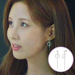 아이유 귀걸이 폴브리알 시그니처 하프 실버 귀걸이 PASE032S 30대 선물 - 상세 이미지 4