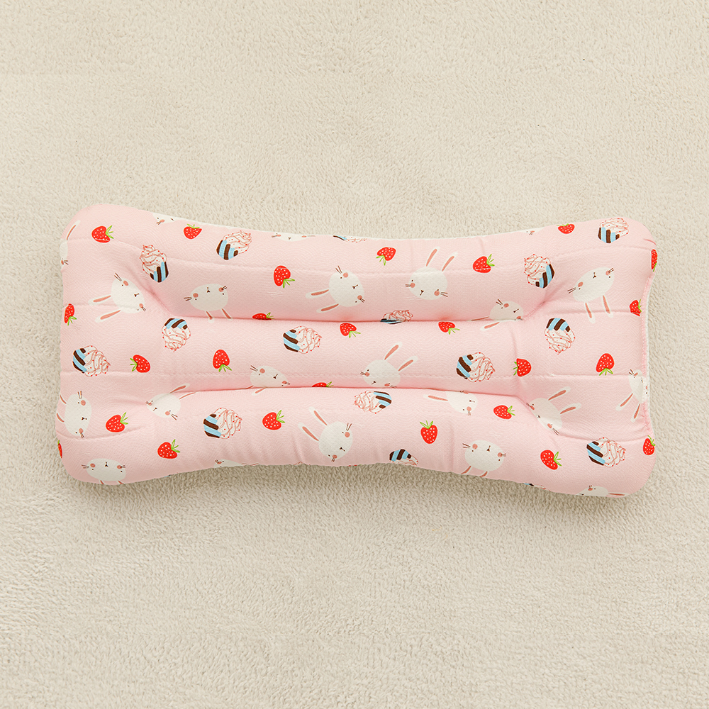 메리투투 딸기토끼 여름 아기 유아 인견베개 쿨베개 3D 에어매쉬 베개