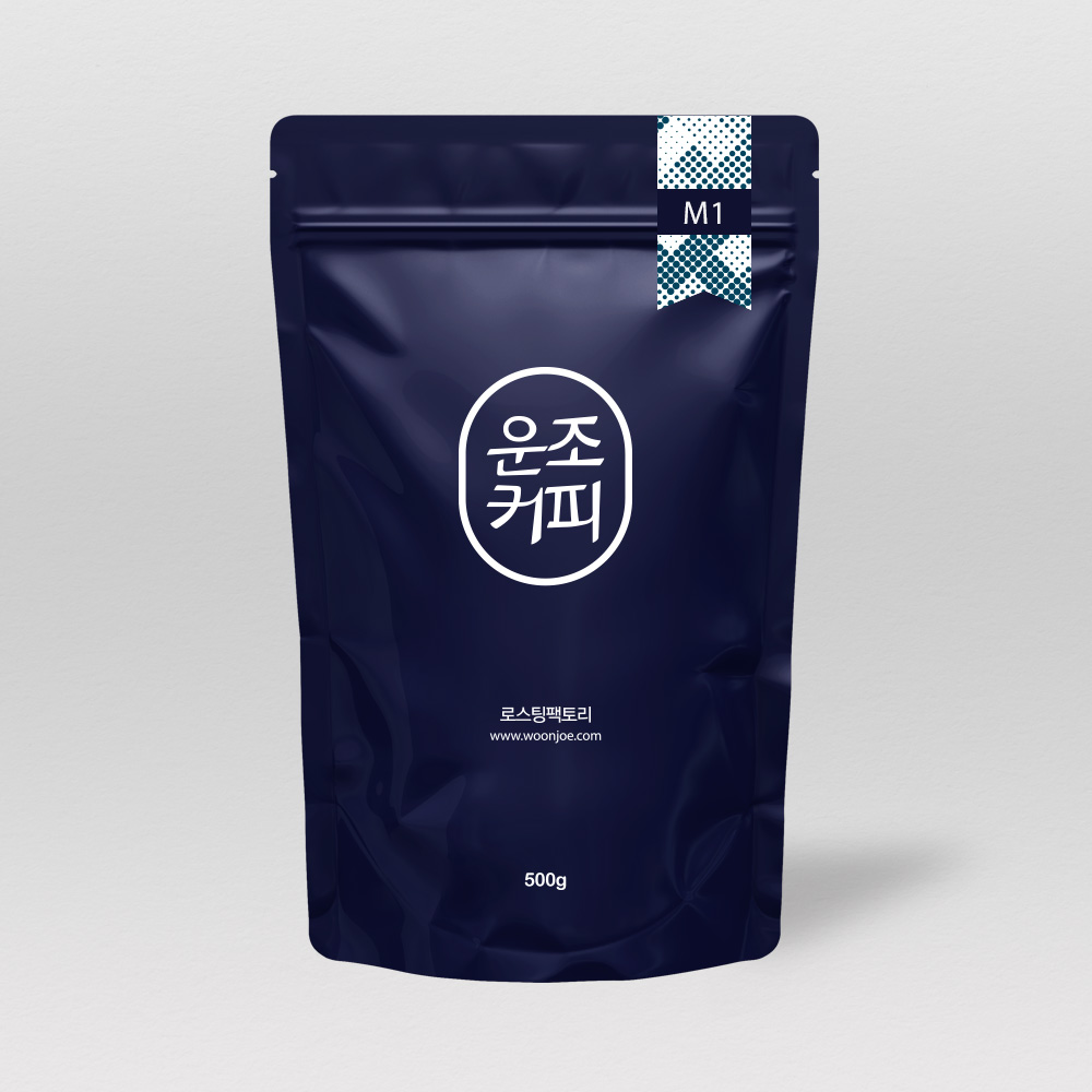운조커피 블렌딩 원두 커피 M1 당일 로스팅 홀빈 홈카페 전자동 커피머신 분쇄안함 - 메인 이미지