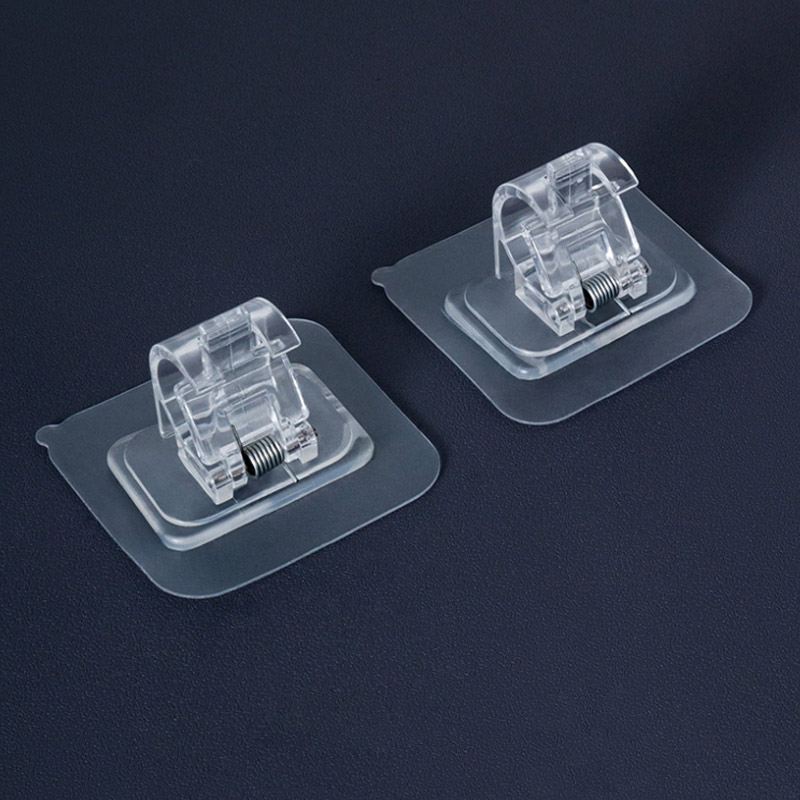 접착식 다용도 커튼봉 압축봉 홀더 2개입