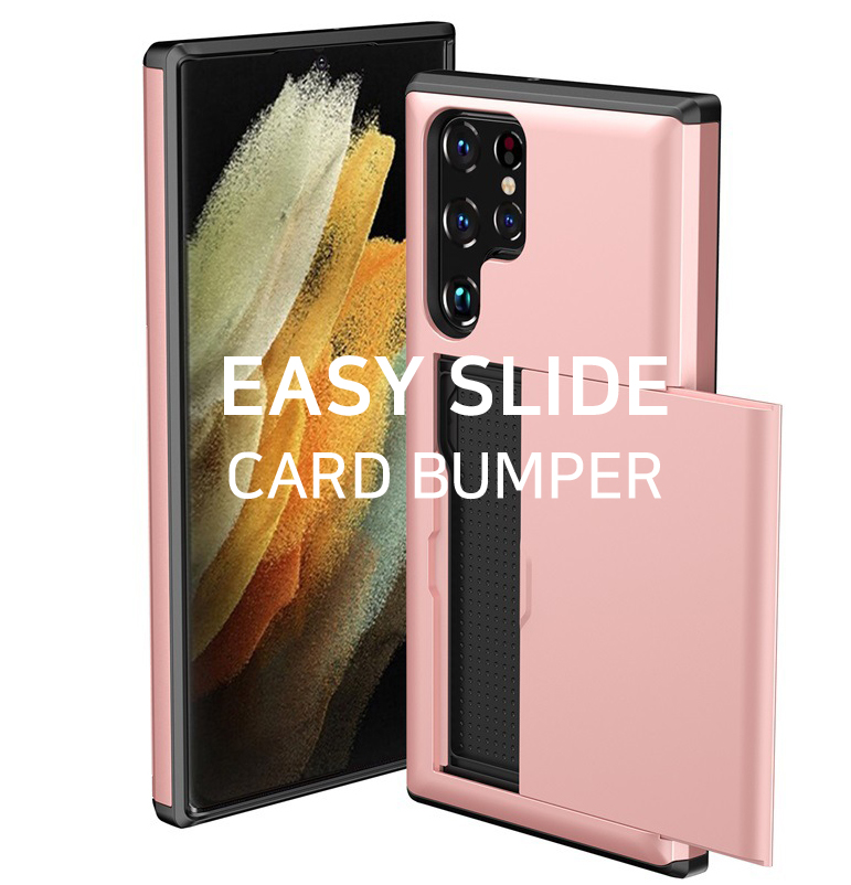 갤럭시S23 플러스 케이스 카드수납 범퍼 슬라이드 - 상세 이미지 2