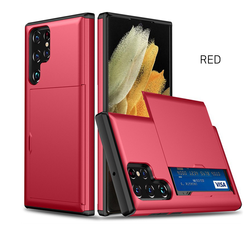 갤럭시S23 플러스 케이스 카드수납 범퍼 슬라이드 - 상세 이미지 4