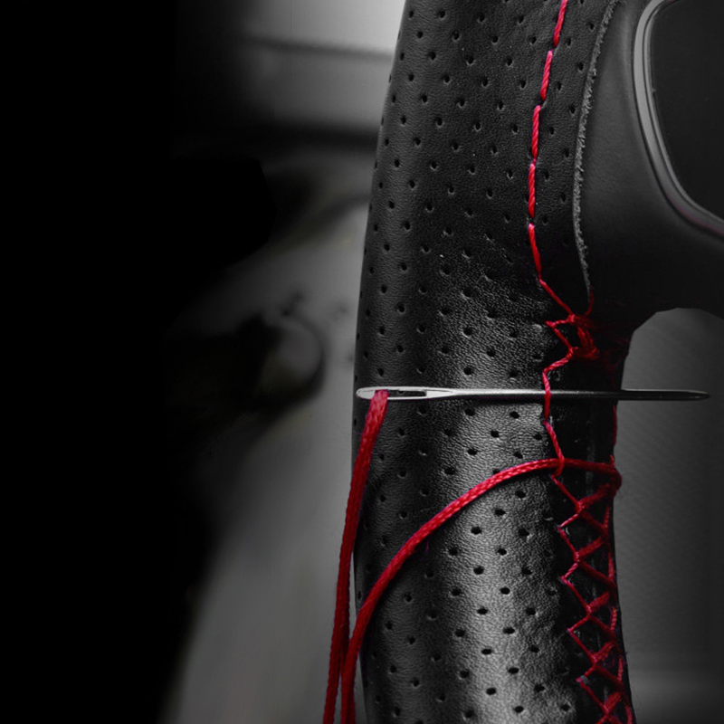 자동차 소가죽 DIY핸들커버 제품 이미지