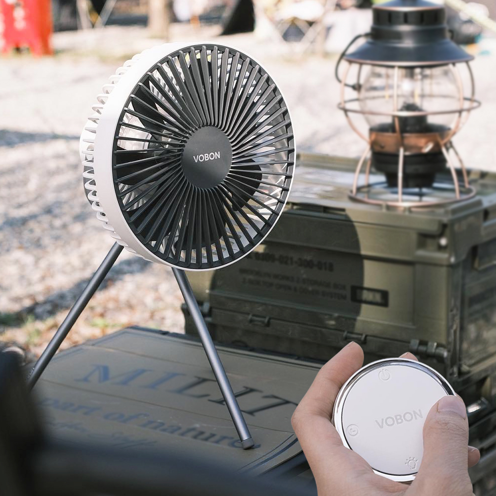 보본 캠핑 선풍기 무선 BLDC 탁상 타프팬 써큘레이터 리모콘 VB-PF800W - 상품 이미지
