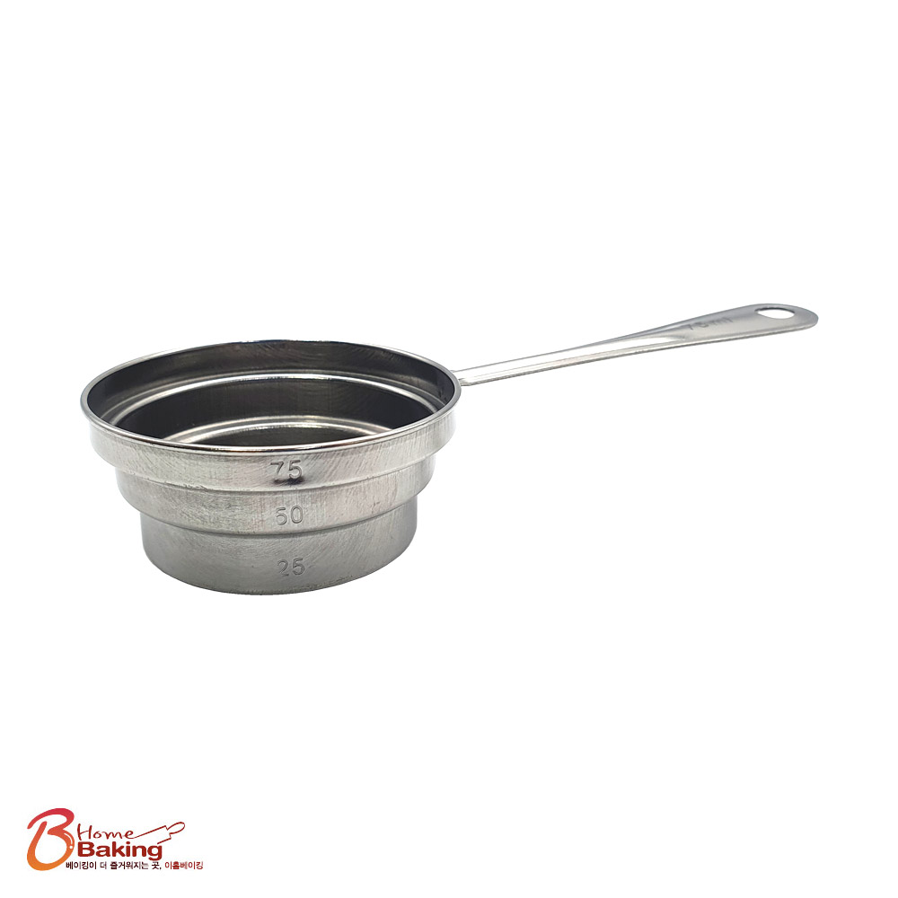 편리한계단형스텐계량컵 25 50 75ml 지거 요리컵 눈금 칵테일 커피 쉐이커컵 도구 - 상품 이미지