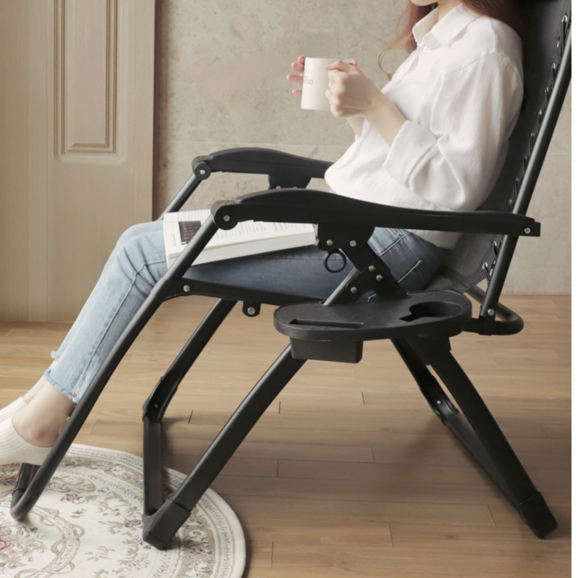 책읽기좋은 독서 의자 눕는 임산부 모유 수유 의자