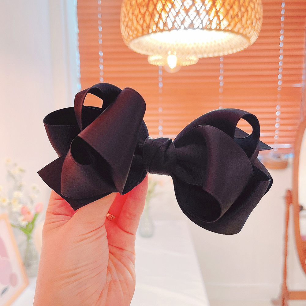 블랙리본 풍성 간호사 통통핀대 8cm 10cm 반머리 왕리본핀 - 상세 이미지 4