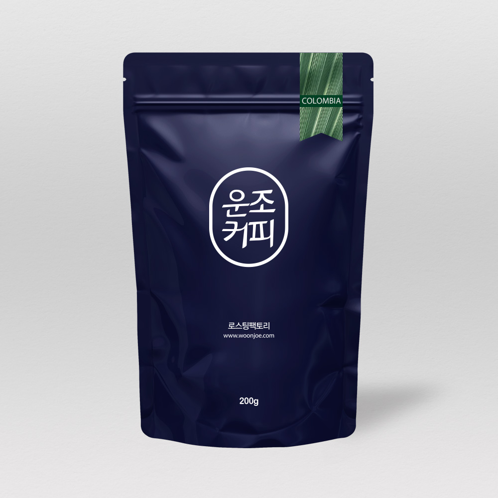 운조커피 콜롬비아 수프리모 디카페인 200g 원두 커피 분쇄안함