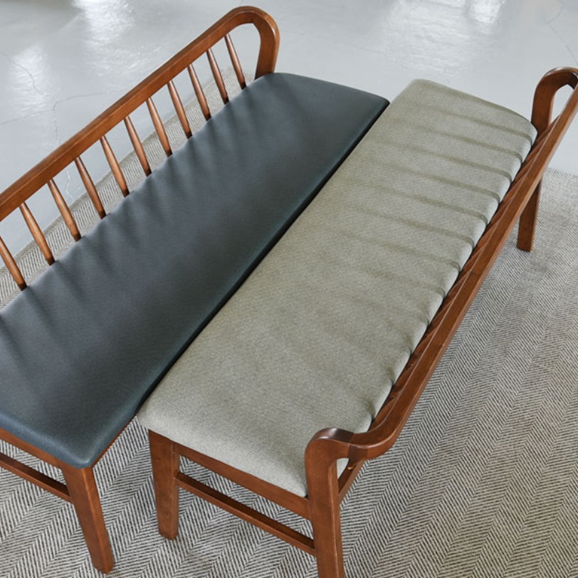 2인 클래식 등받이 벤치 의자 원목 긴 의자 일자의자