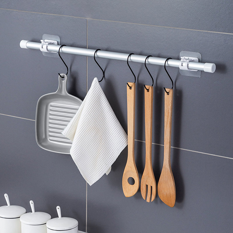 접착식 다용도 커튼봉 압축봉 홀더 2개입