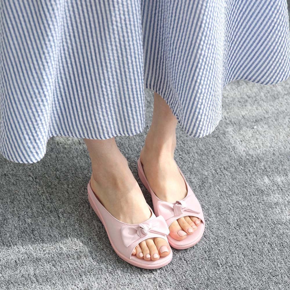 발편한슬리퍼 소음방지 쿠션 통굽 키높이 여성 사무실슬리퍼