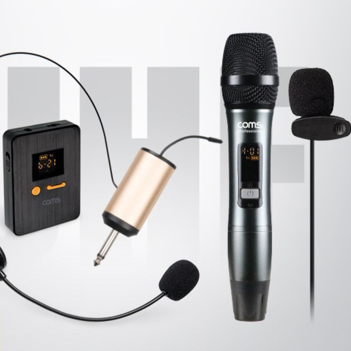 학교 강의실 강당 핸드 마이크 세트 강의용 무선 핀 마이크