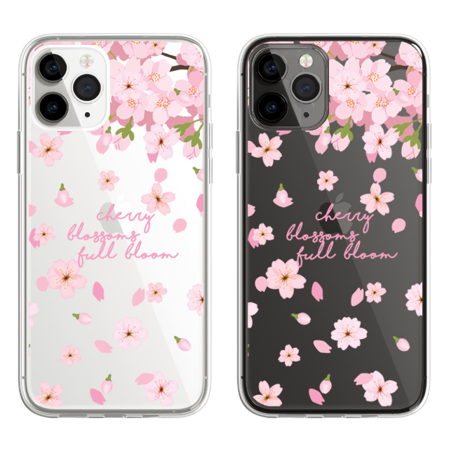 벚꽃 꽃잎 나무 투명 젤리 케이스 - 상품 이미지