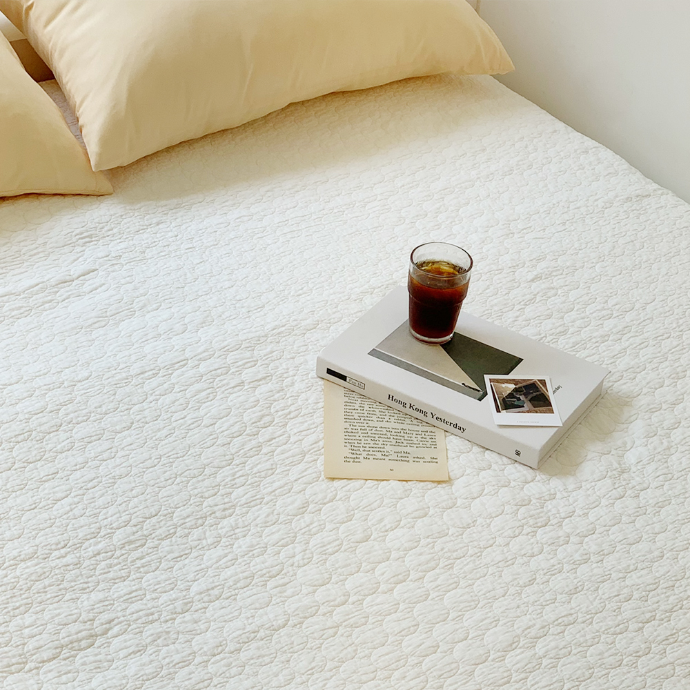 마롤로뜨 여름 침대 패드 이불 겸용 목화솜 스프레드 60수 피그먼트 퀸