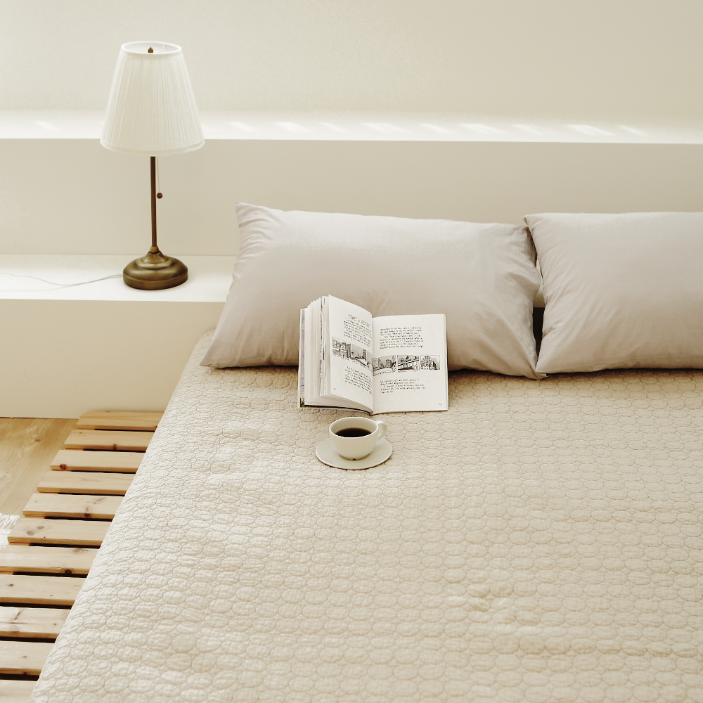 마롤로뜨 여름 침대 패드 이불 겸용 목화솜 스프레드 60수 피그먼트 퀸