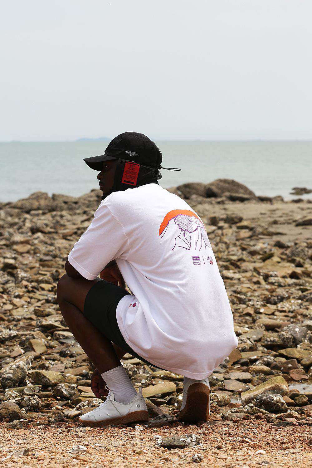 오버핏 한국의 산티 브로이스터 클라이밍 등산 그래픽 남자 반팔티셔츠 커플티셔츠 캠핑