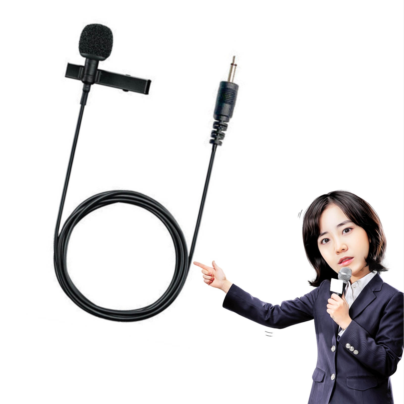 성능좋은마이크 컴퓨터용마이크 녹음 수업 방송용핀마이크