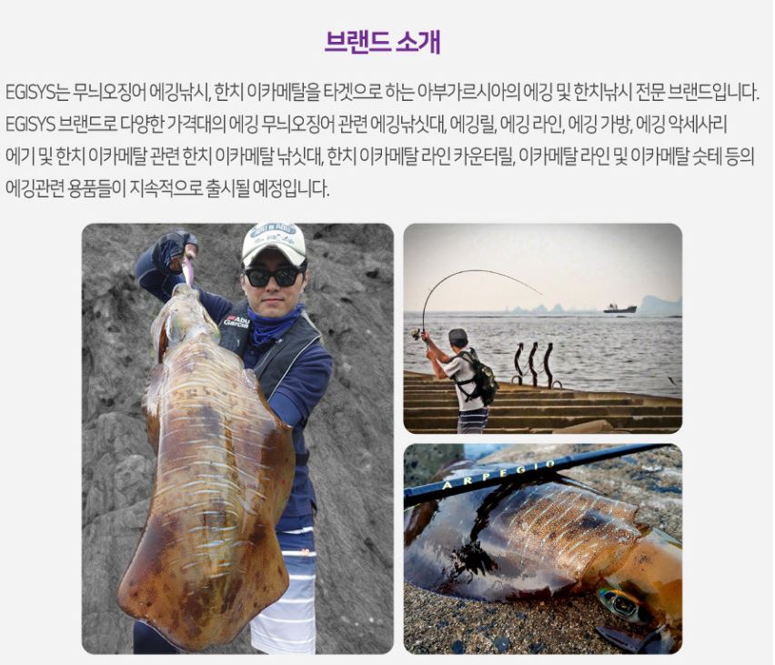 (재고정리)아부가르시아 에기시스 슈퍼포르테EG 802ML 에깅대 갑오징어 무늬오징어 낚시대 - 상세 이미지 2